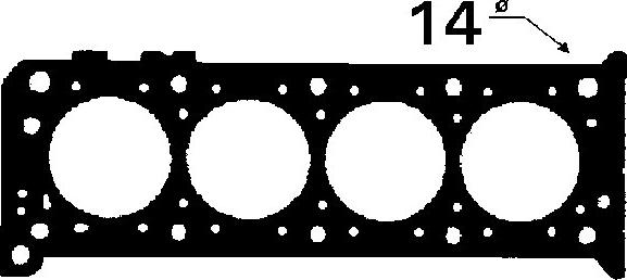 BGA CH4395 - Прокладка, головка циліндра autocars.com.ua