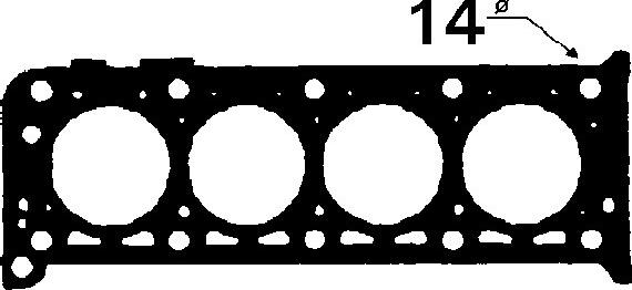 BGA CH5348 - Прокладка, головка циліндра autocars.com.ua
