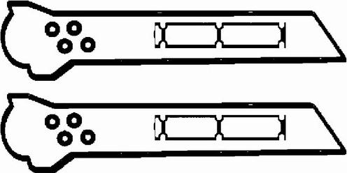 BGA RK6324 - Комплект прокладок, кришка головки циліндра autocars.com.ua