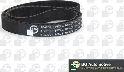 BGA TB6700 - Ремінь ГРМ autocars.com.ua