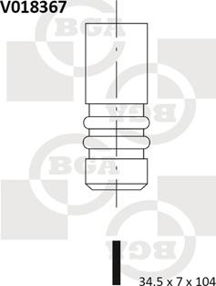 BGA V018367 - Впускной клапан avtokuzovplus.com.ua