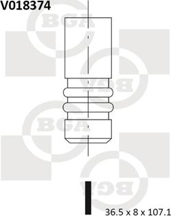 BGA V018374 - Впускной клапан avtokuzovplus.com.ua