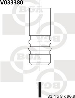 BGA V033380 - Выпускной клапан avtokuzovplus.com.ua