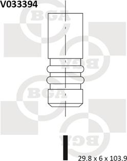 BGA V033394 - Выпускной клапан avtokuzovplus.com.ua