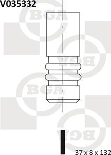 BGA V035332 - Випускний клапан autocars.com.ua
