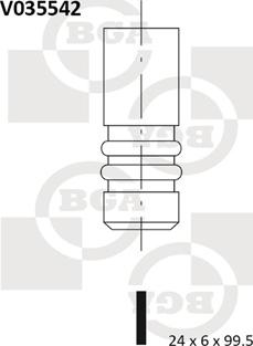 BGA V035542 - Випускний клапан autocars.com.ua