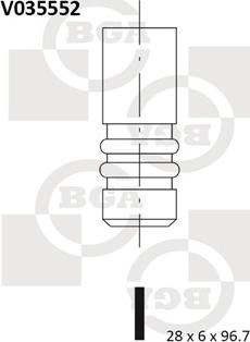 BGA V035552 - Випускний клапан autocars.com.ua