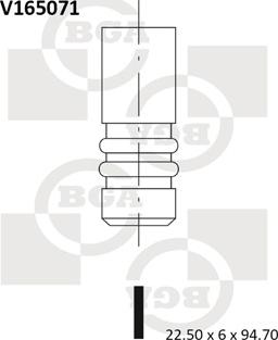 BGA V165071 - Выпускной клапан avtokuzovplus.com.ua