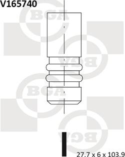 BGA V165740 - Впускной клапан avtokuzovplus.com.ua