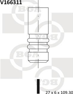 BGA V166311 - Выпускной клапан avtokuzovplus.com.ua