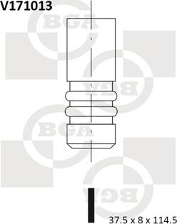BGA V171013 - Впускной клапан avtokuzovplus.com.ua