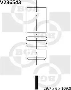 BGA V236543 - Випускний клапан autocars.com.ua