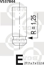 BGA V537844 - Випускний клапан autocars.com.ua