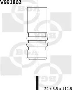 BGA V991862 - Выпускной клапан avtokuzovplus.com.ua