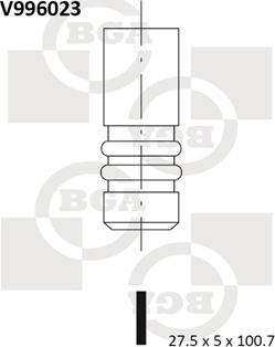 BGA V996023 - Випускний клапан autocars.com.ua