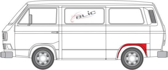 BLIC 6504-03-9557593K - Внутрішня частина крила autocars.com.ua