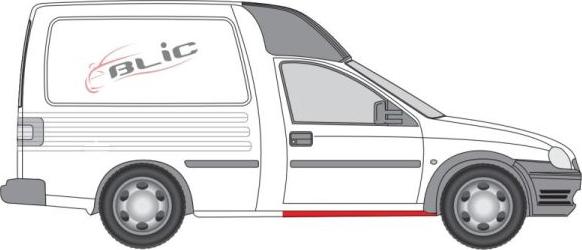 BLIC 6505-06-5022018P - Підніжка, накладка порога autocars.com.ua