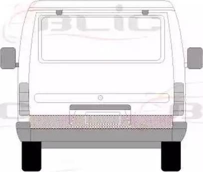 BLIC 6508-04-2515730P - Заслінка багажника / приміщення для вантажу autocars.com.ua