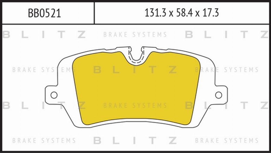 Blitz BB0521 - Гальмівні колодки, дискові гальма autocars.com.ua