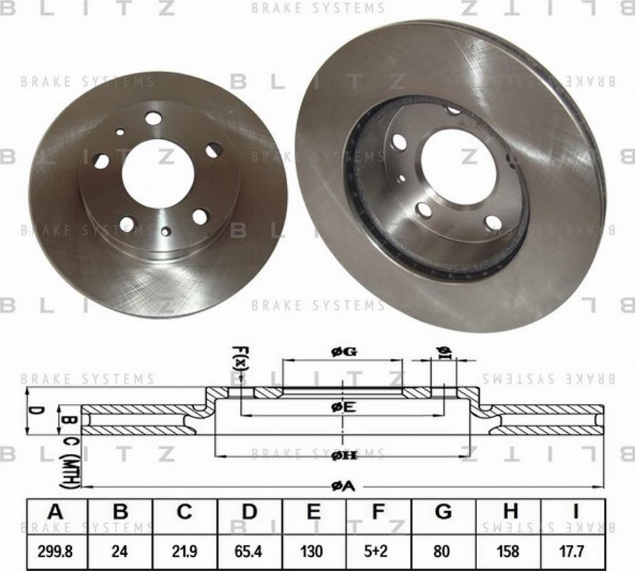 Blitz BS0148 - Тормозной диск autodnr.net