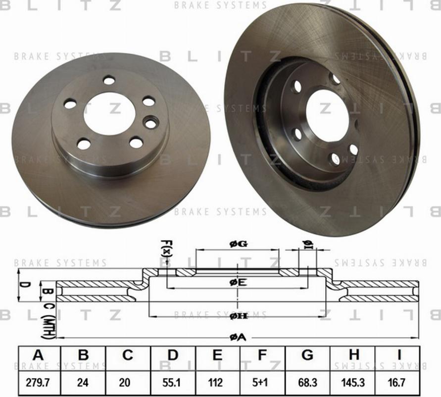 Blitz BS0149 - Тормозной диск autodnr.net