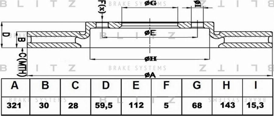 Blitz BS0236 - Тормозной диск autodnr.net