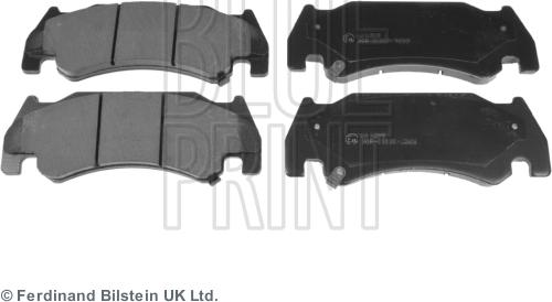 Blue Print ADA104210 - Гальмівні колодки, дискові гальма autocars.com.ua