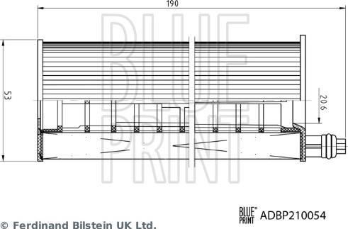 Blue Print ADBP210054 - Масляний фільтр autocars.com.ua