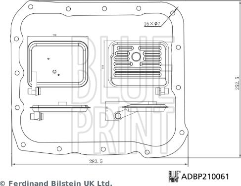 Blue Print ADBP210061 - Гідрофільтри, автоматична коробка передач autocars.com.ua
