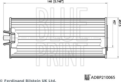 Blue Print ADBP210065 - Масляный фильтр autodnr.net