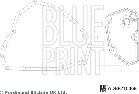 Blue Print ADBP210068 - Фільтр АКПП Renault Clio-Duster-Kaptur-Megane 1.5dCi-1.6 15-з прокладкою autocars.com.ua