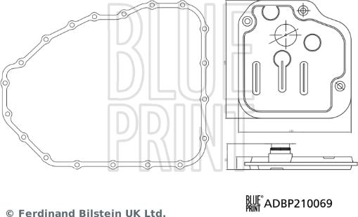 Blue Print ADBP210069 - Гідрофільтри, автоматична коробка передач autocars.com.ua