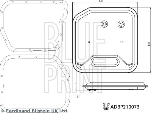 Blue Print ADBP210073 - Гідрофільтри, автоматична коробка передач autocars.com.ua