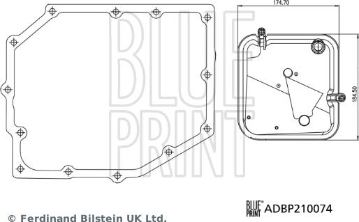 Blue Print ADBP210074 - Гідрофільтри, автоматична коробка передач autocars.com.ua
