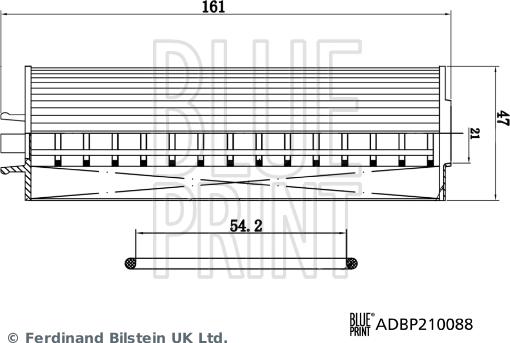 Blue Print ADBP210088 - Масляний фільтр autocars.com.ua