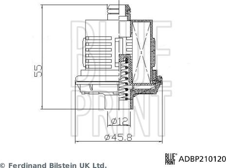 Blue Print ADBP210120 - Гідрофільтри, зчеплення Haldex autocars.com.ua