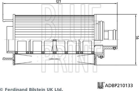 Blue Print ADBP210133 - Масляний фільтр autocars.com.ua