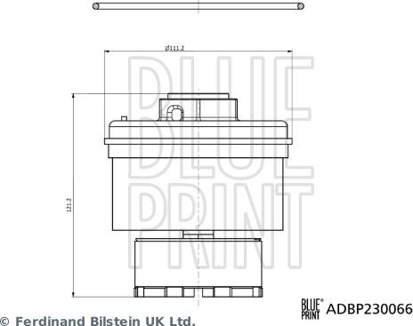 Blue Print ADBP230066 - Паливний фільтр autocars.com.ua