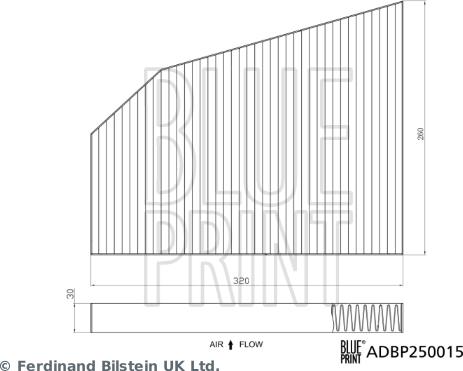 Blue Print ADBP250015 - Фильтр воздуха в салоне avtokuzovplus.com.ua