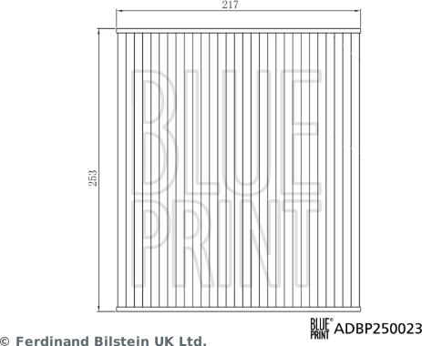 Blue Print ADBP250023 - Фильтр воздуха в салоне autodnr.net