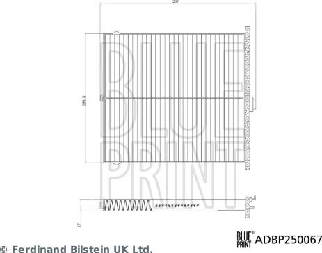 Blue Print ADBP250067 - Фильтр воздуха в салоне avtokuzovplus.com.ua