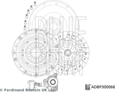 Blue Print ADBP300066 - Комплект сцепления autodnr.net