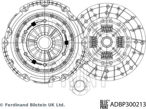 Blue Print ADBP300213 - Комплект зчеплення autocars.com.ua