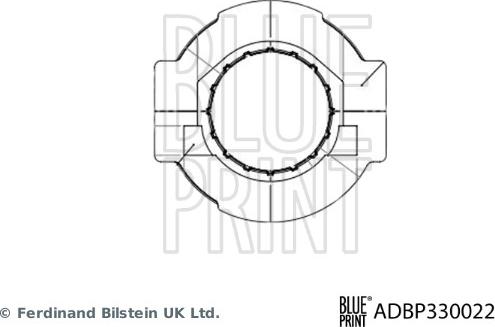 Blue Print ADBP330022 - Вичавний підшипник autocars.com.ua