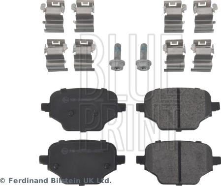 Blue Print ADBP420009 - Гальмівні колодки, дискові гальма autocars.com.ua