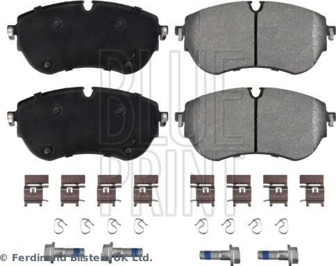 Blue Print ADBP420087 - Гальмівні колодки, дискові гальма autocars.com.ua