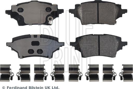 Blue Print ADBP420098 - Гальмівні колодки, дискові гальма autocars.com.ua