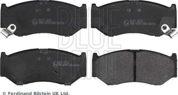 Blue Print ADBP420112 - Гальмівні колодки, дискові гальма autocars.com.ua