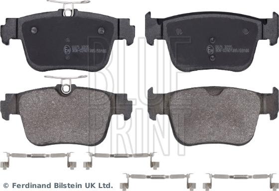 Blue Print ADBP420115 - Гальмівні колодки, дискові гальма autocars.com.ua