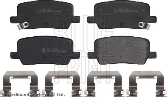 Blue Print ADBP420118 - Гальмівні колодки, дискові гальма autocars.com.ua